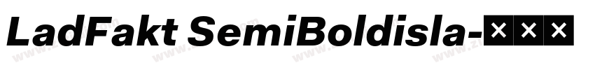 LadFakt SemiBoldisla字体转换